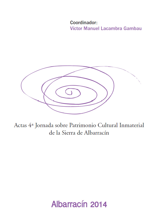 Actas IV Jornada sobre Patrimonio Cultural Inmaterial de la Sierra de Albarracín