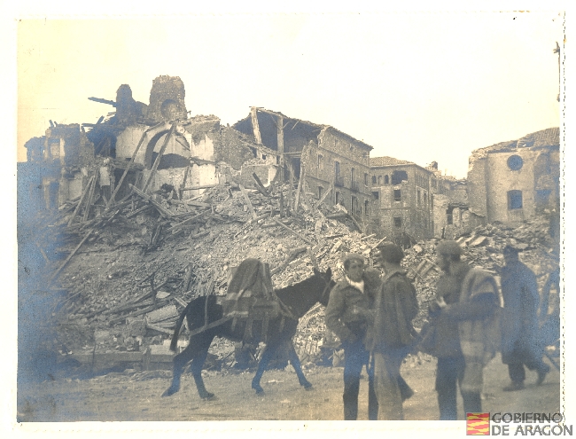 El Teruel devastado. Archivo Histórico Provincial de Teruel